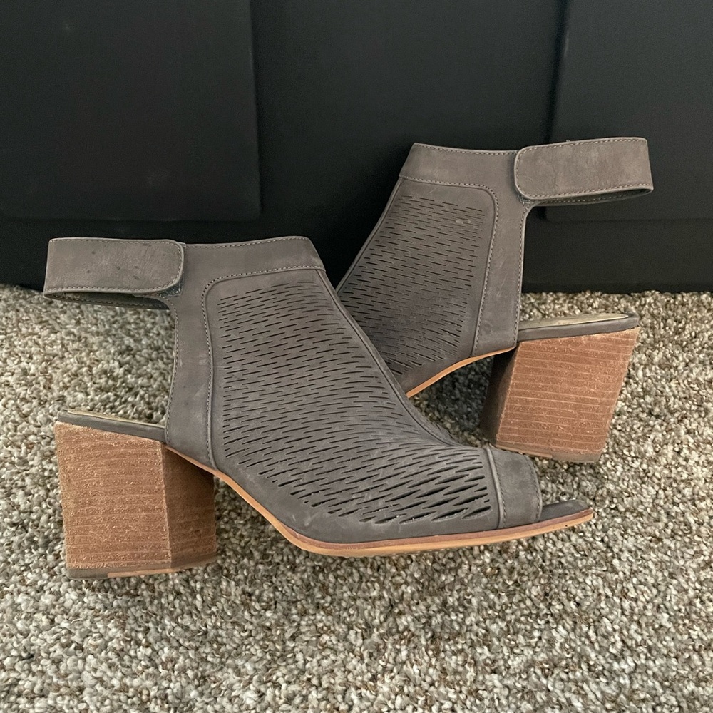 Vince Camuto Open Toe Booties